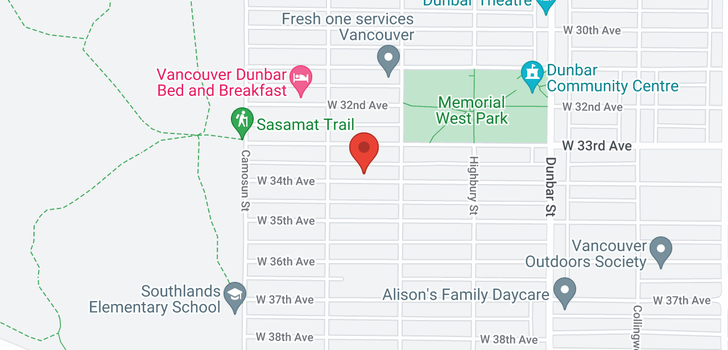 map of 3939 W 34TH AVENUE